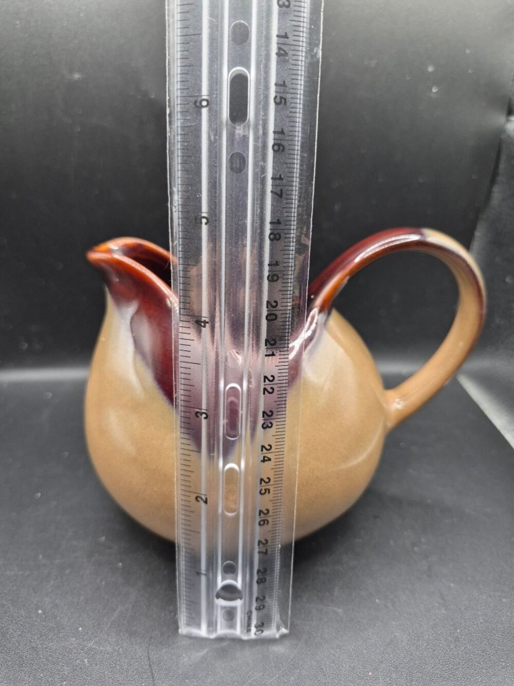 Sango Nova Brown Ceramic Creamer Pitcher Rounded Design Vintage Kitchenware - Picture 7 of 7